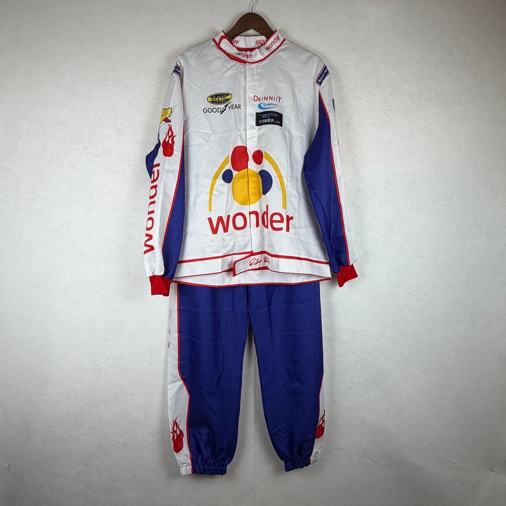 Wonder Bread Racing Suit Ricky Bobby Talladega Nights Costume 3XL White Blue Red